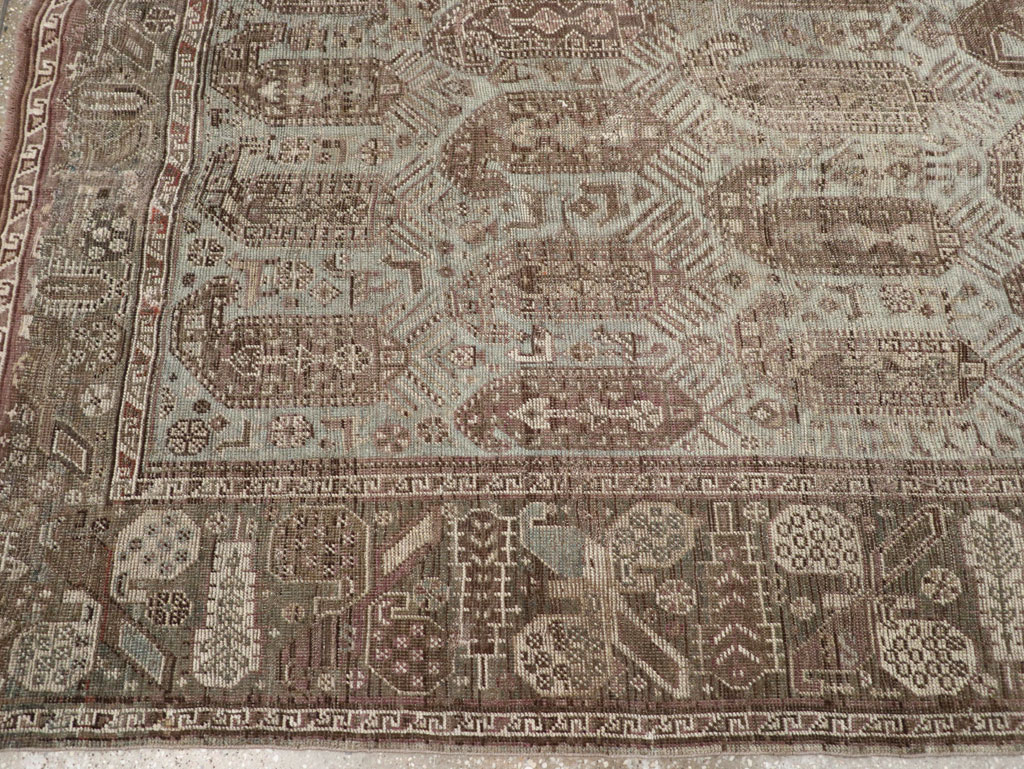 Antique Persian Afshar Accent Carpet, No.29559 - Gsblank
