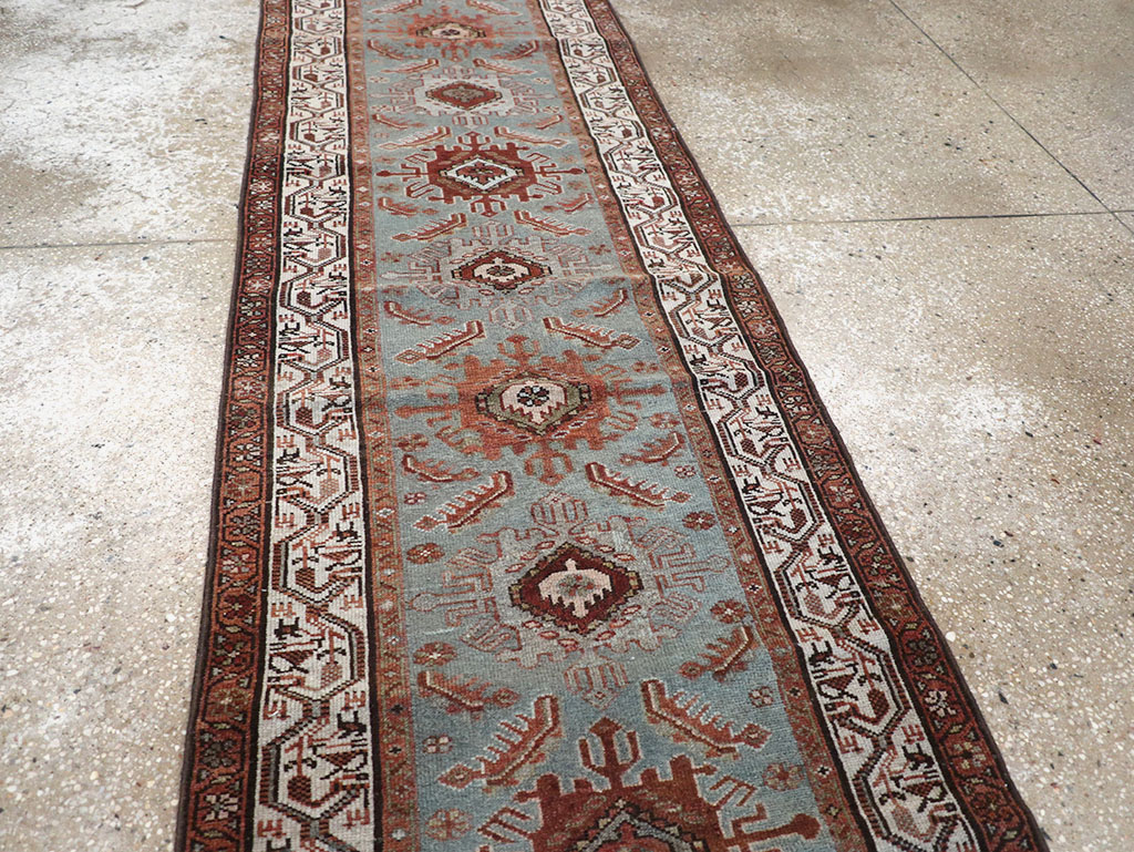 Antique Persian Malayer Long Runner, No.29563 - Gsblank
