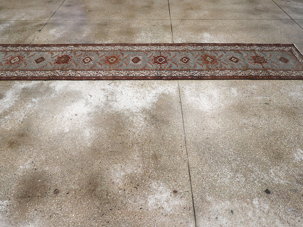 Antique Persian Malayer Long Runner, No.29563 - Gsblank