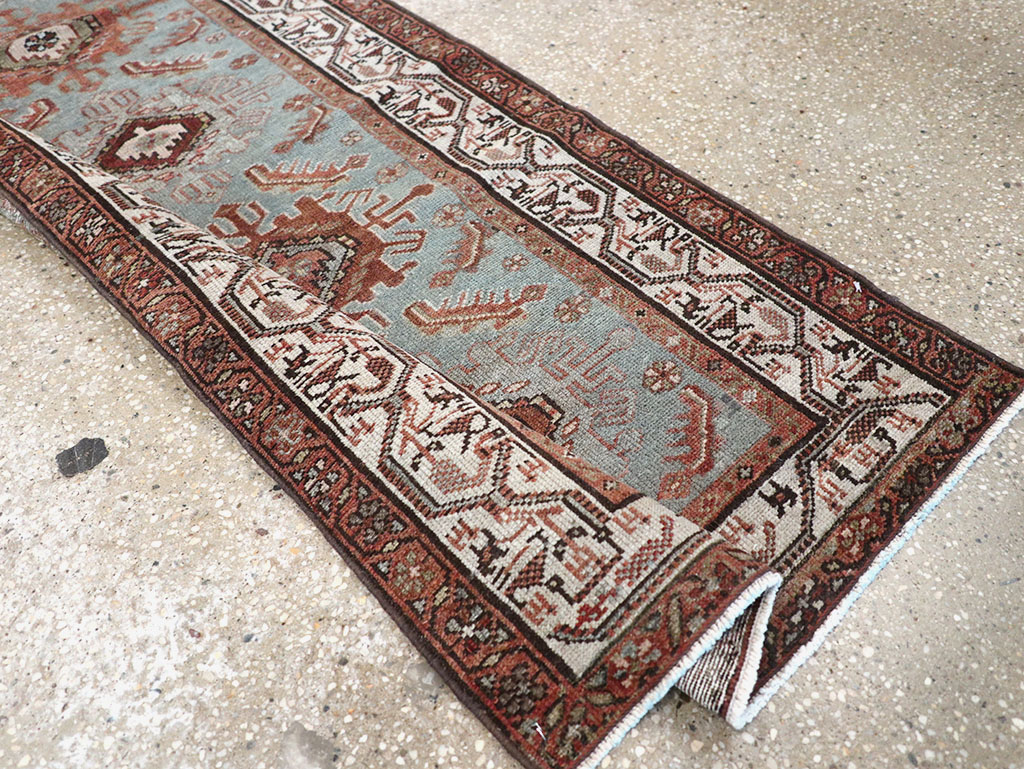 Antique Persian Malayer Long Runner, No.29563 - Gsblank