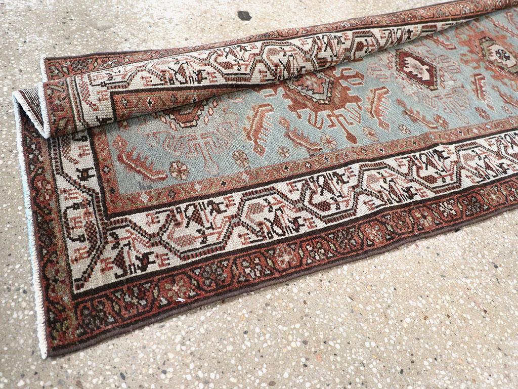 Antique Persian Malayer Long Runner, No.29563 - Gsblank
