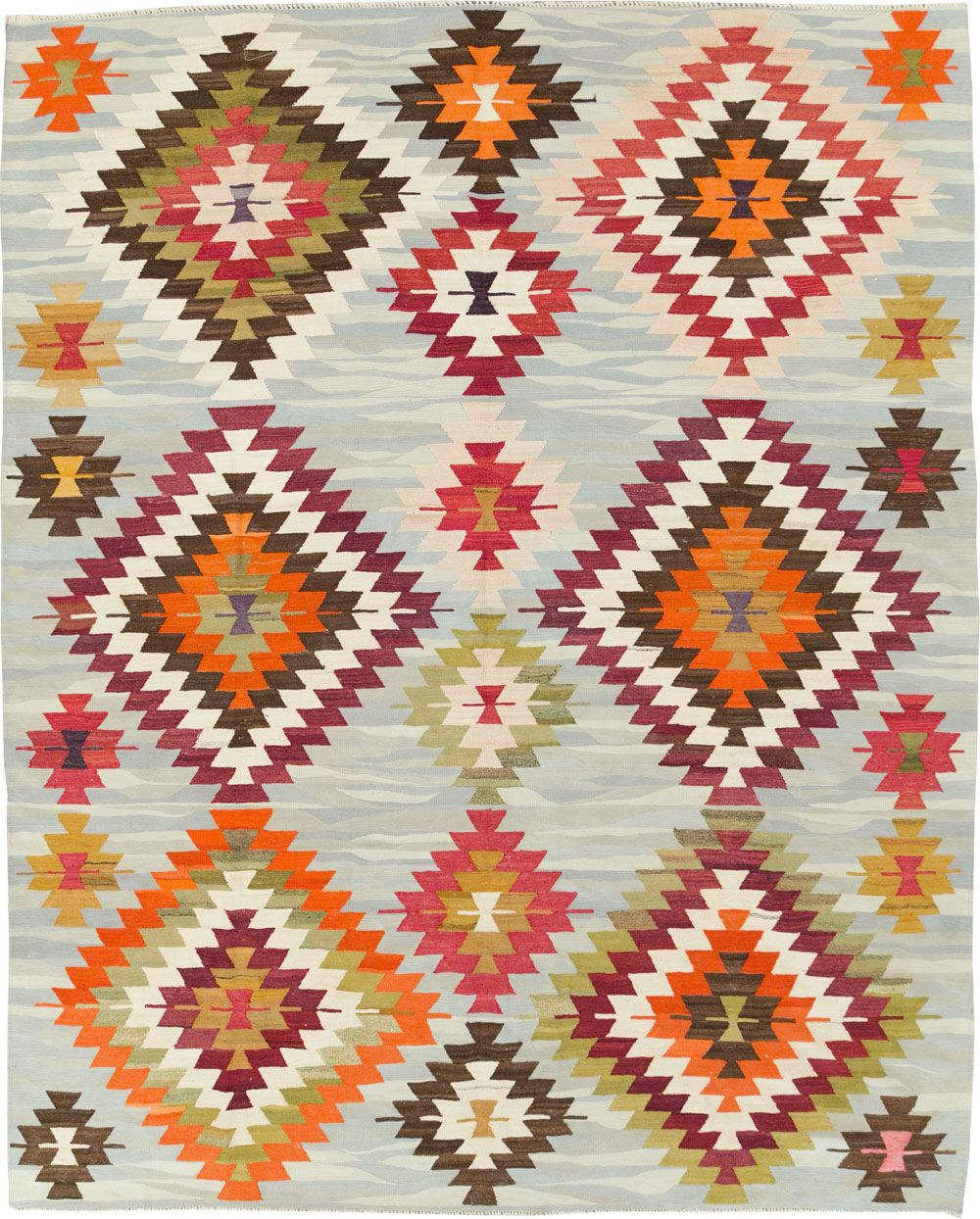 Contemporary Turkish Flat-Weave Kilim, No.29571 - Gsblank