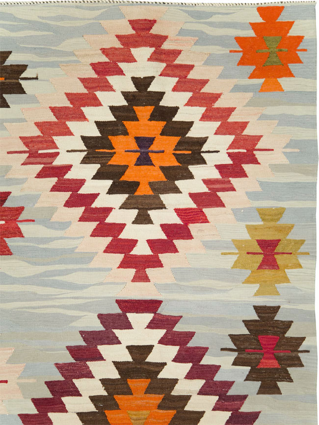 Contemporary Turkish Flat-Weave Kilim, No.29571 - Gsblank