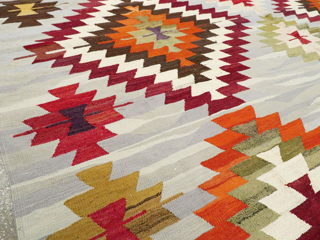 Contemporary Turkish Flat-Weave Kilim, No.29571 - Gsblank