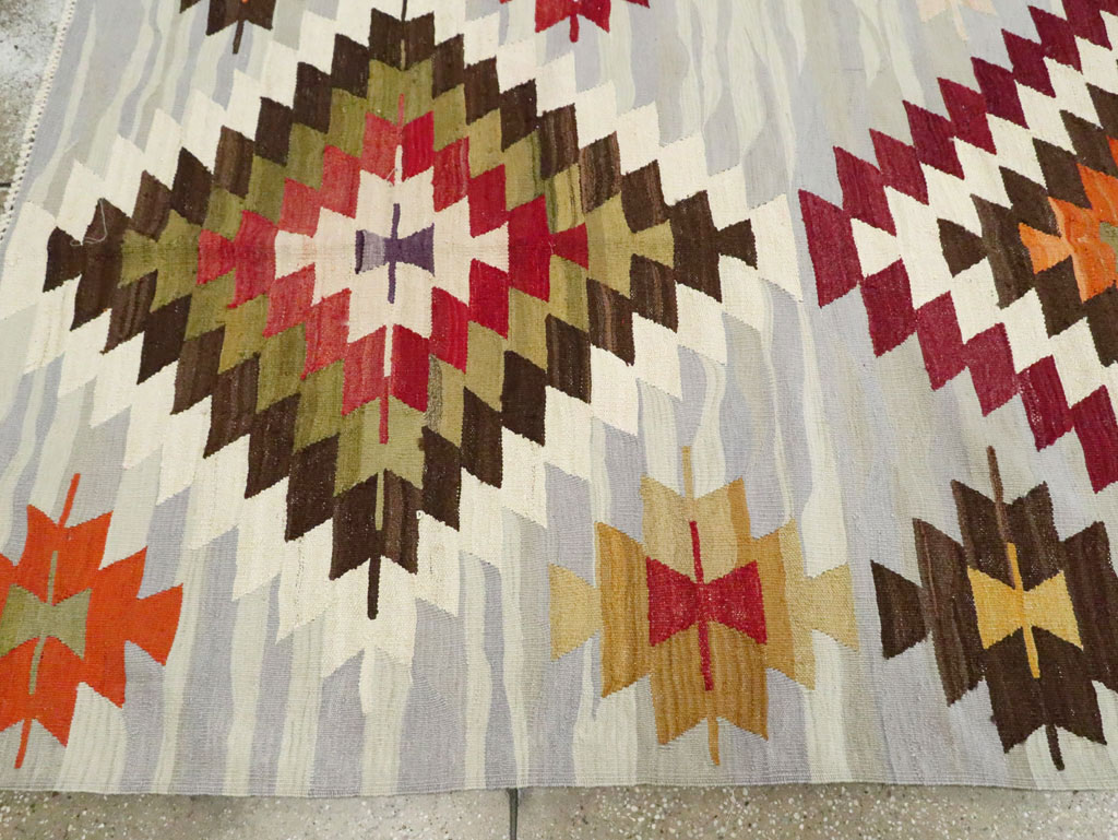 Contemporary Turkish Flat-Weave Kilim, No.29571 - Gsblank