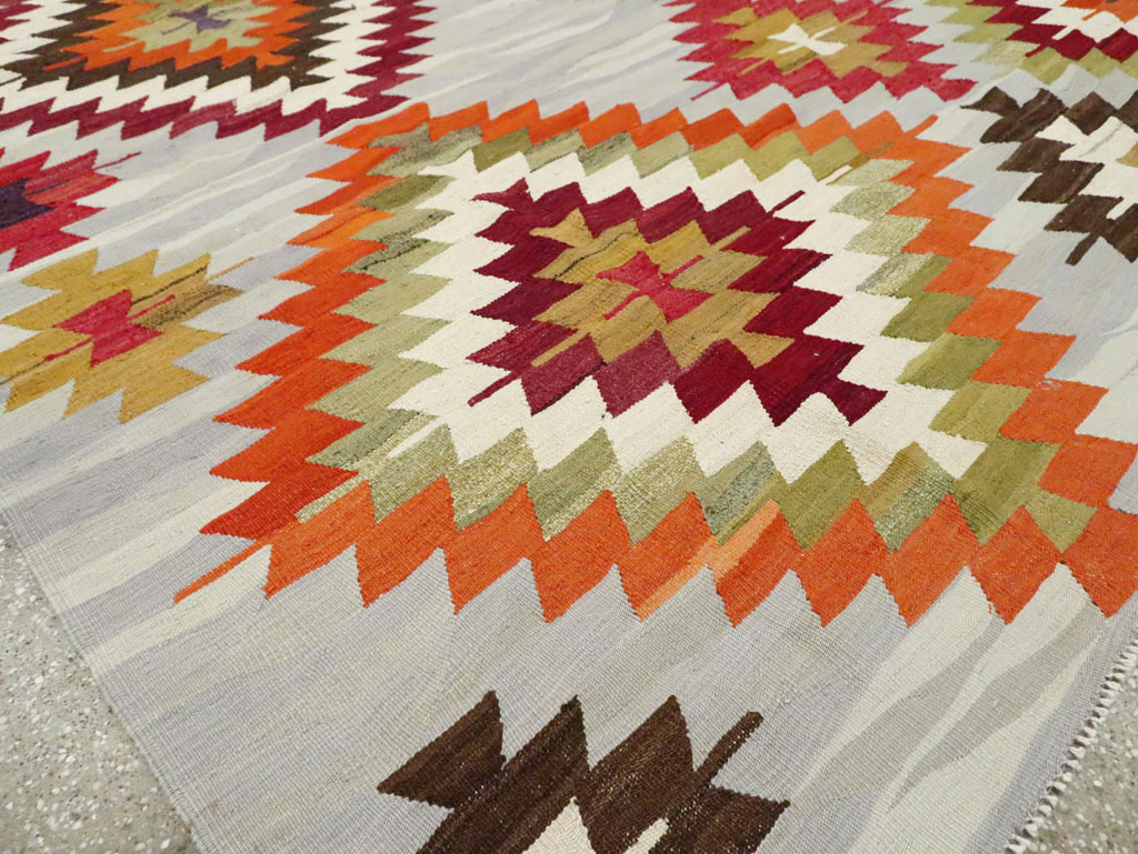 Contemporary Turkish Flat-Weave Kilim, No.29571 - Gsblank