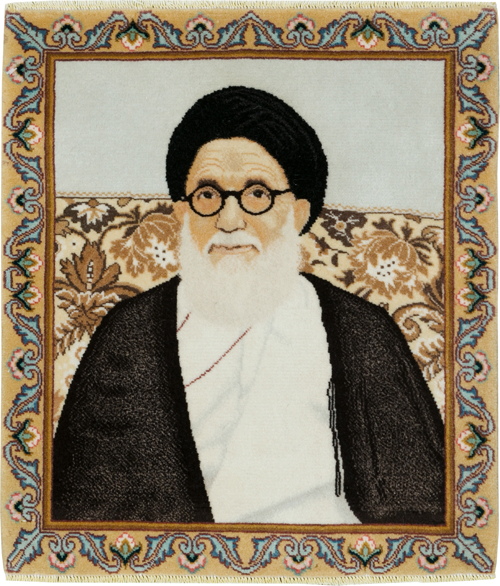 Vintage Persian Tabriz Pictorial Rug, No.29595 - Gsblank