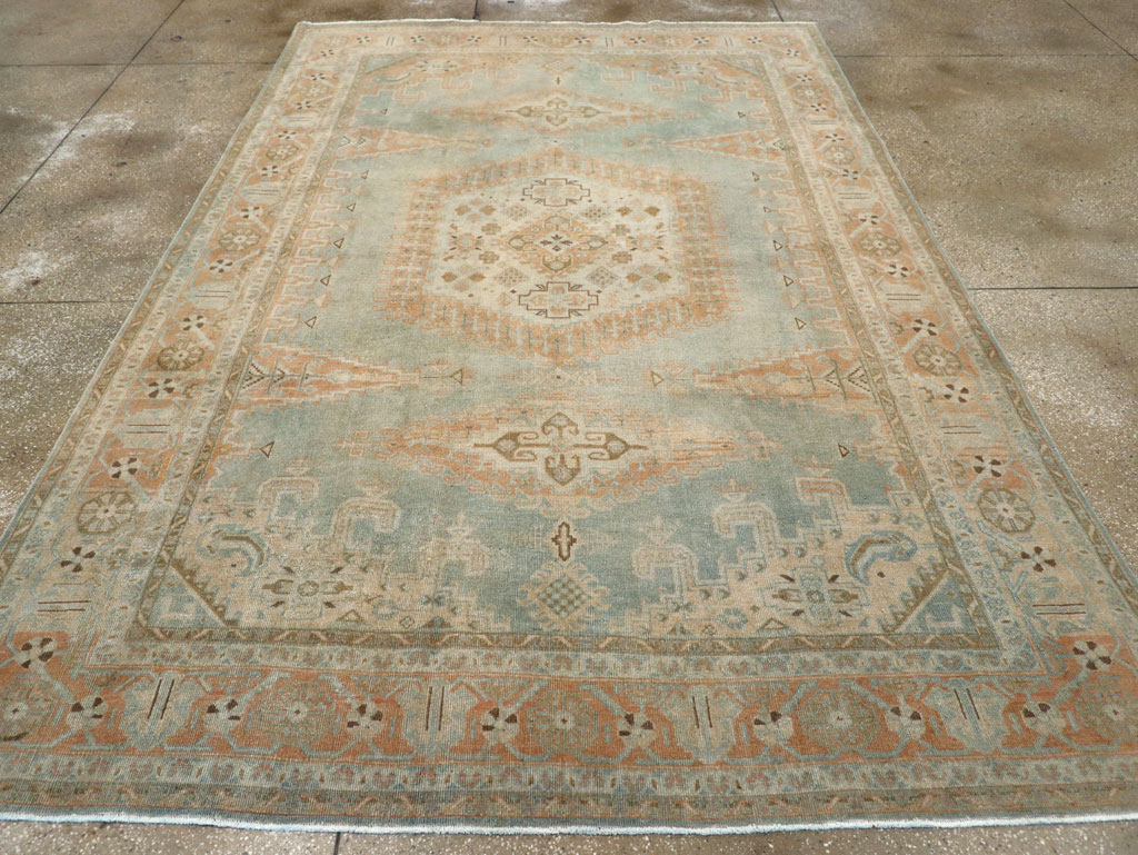 Vintage Persian Veece Room Size Carpet, No.29598 - Gsblank