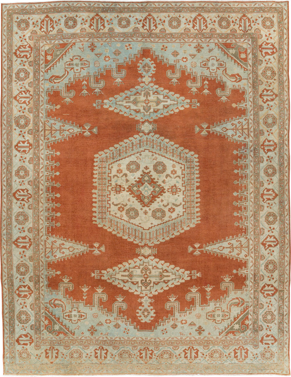Vintage Persian Veece Room Size Carpet, No.29599 - Gsblank