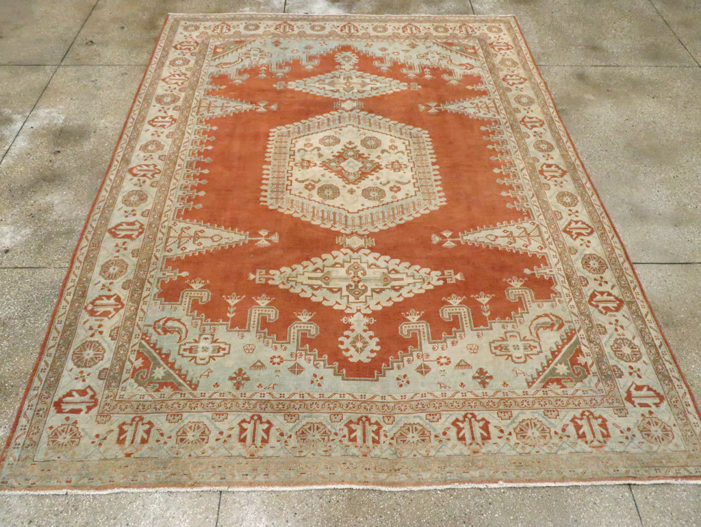 Vintage Persian Veece Room Size Carpet, No.29599 - Gsblank