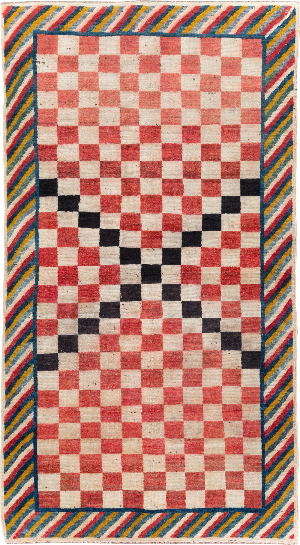 Vintage Persian Gabbeh Accent Rug, No.29601 - Gsblank