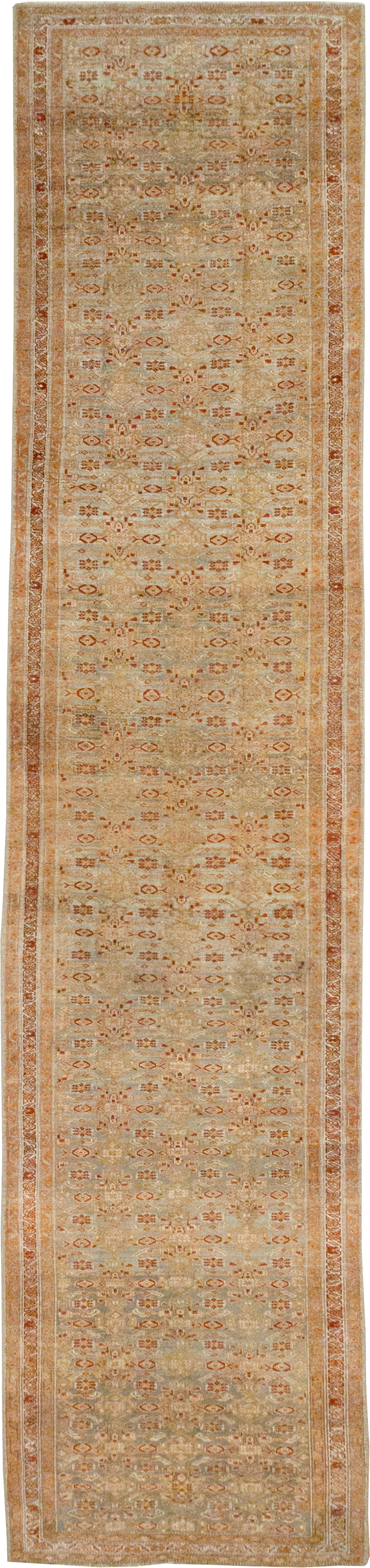 Antique Persian Kurd Bidjar Wide Gallery Runner, No.29607 - Gsblank