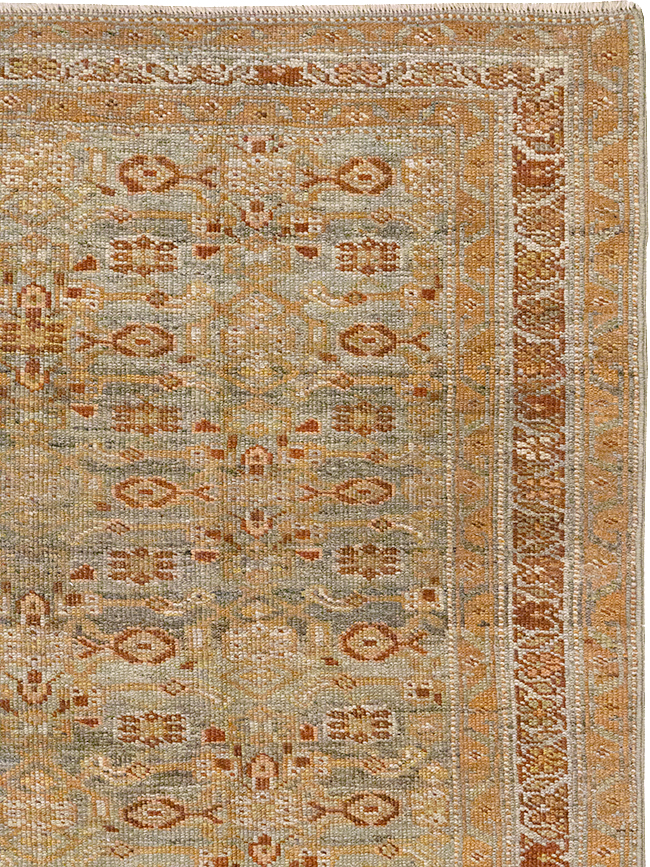 Antique Persian Kurd Bidjar Wide Gallery Runner, No.29607 - Gsblank