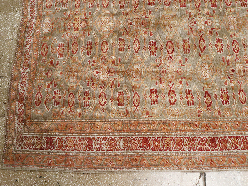 Antique Persian Kurd Bidjar Wide Gallery Runner, No.29607 - Gsblank