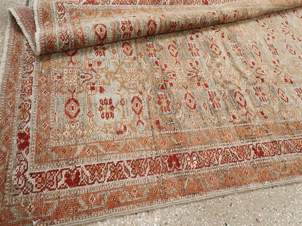 Antique Persian Kurd Bidjar Wide Gallery Runner, No.29607 - Gsblank