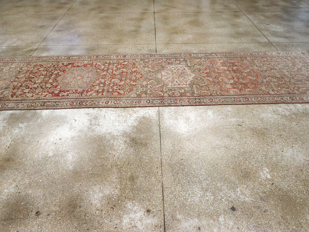 Antique Persian Bidjar Long Runner, No.29609 - Gsblank