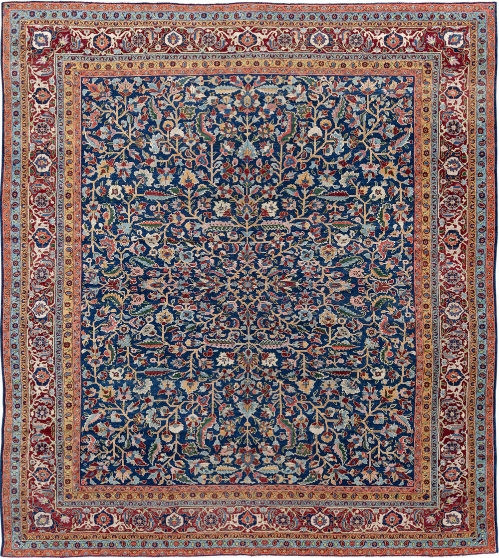 Antique Persian Heriz Large Carpet, No.29615 - Gsblank