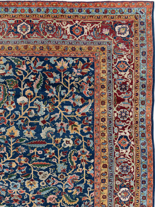 Antique Persian Heriz Large Carpet, No.29615 - Gsblank