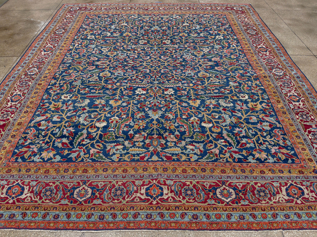 Antique Persian Heriz Large Carpet, No.29615 - Gsblank