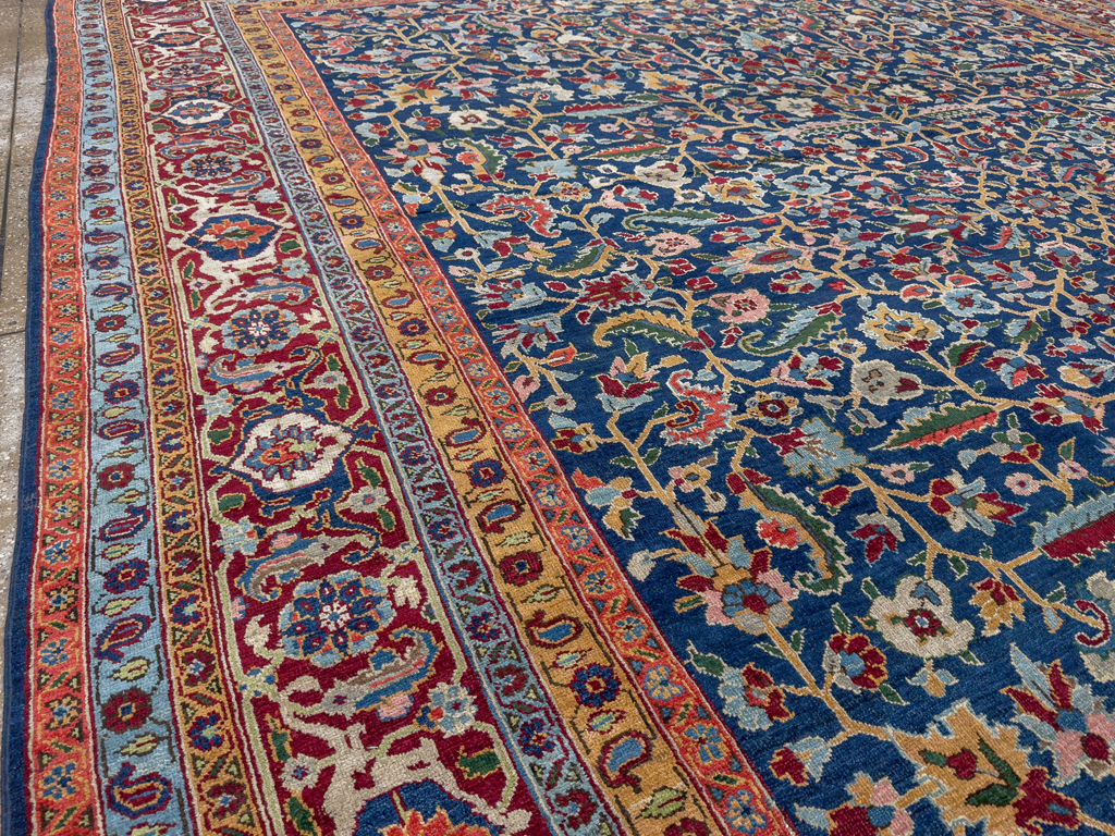 Antique Persian Heriz Large Carpet, No.29615 - Gsblank
