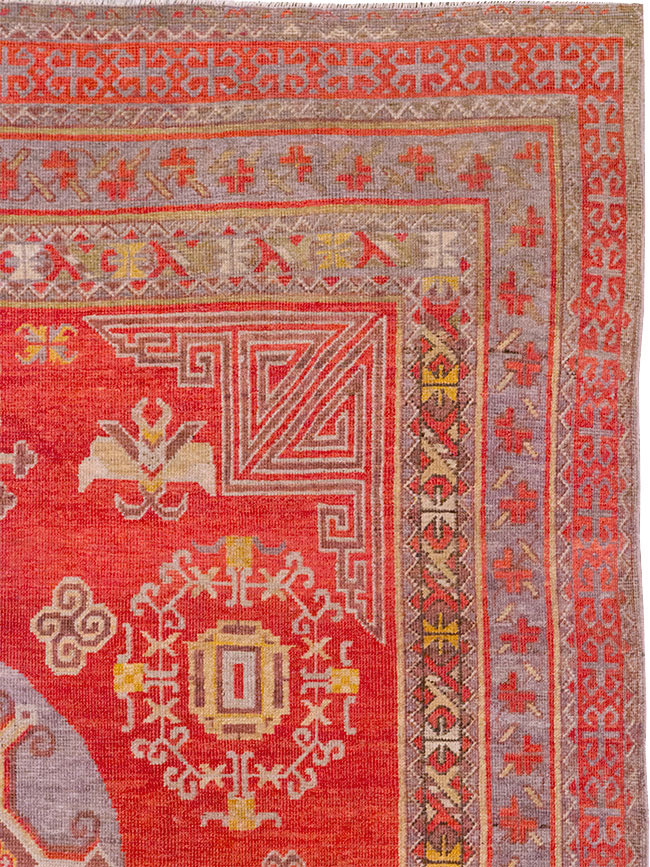 Antique East Turkestan Khotan Gallery Carpet, No.29616 - Gsblank