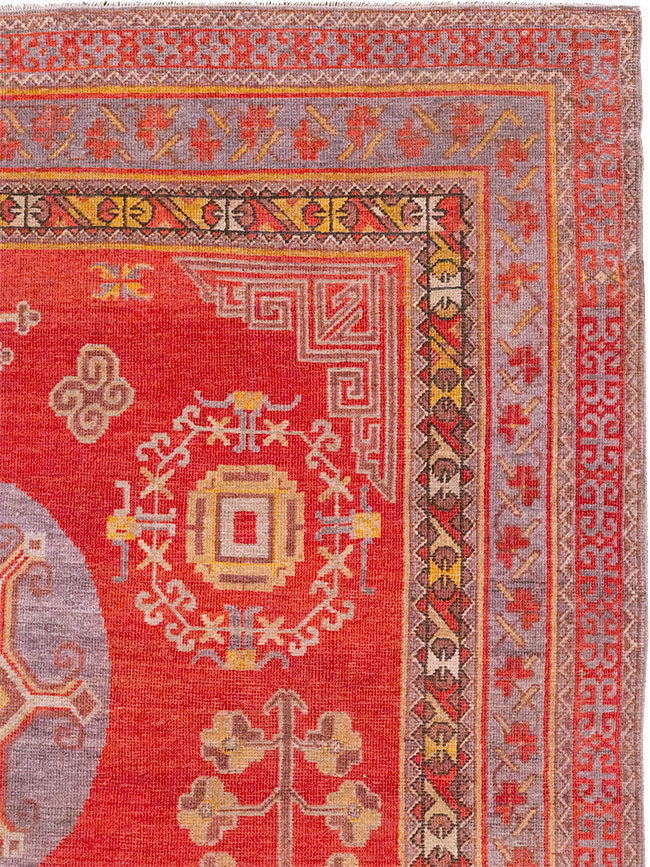 Antique East Turkestan Khotan Gallery Carpet, No.29616 - Gsblank