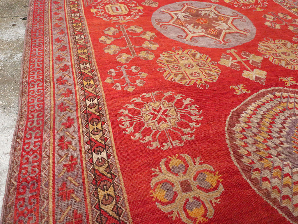 Antique East Turkestan Khotan Gallery Carpet, No.29616 - Gsblank