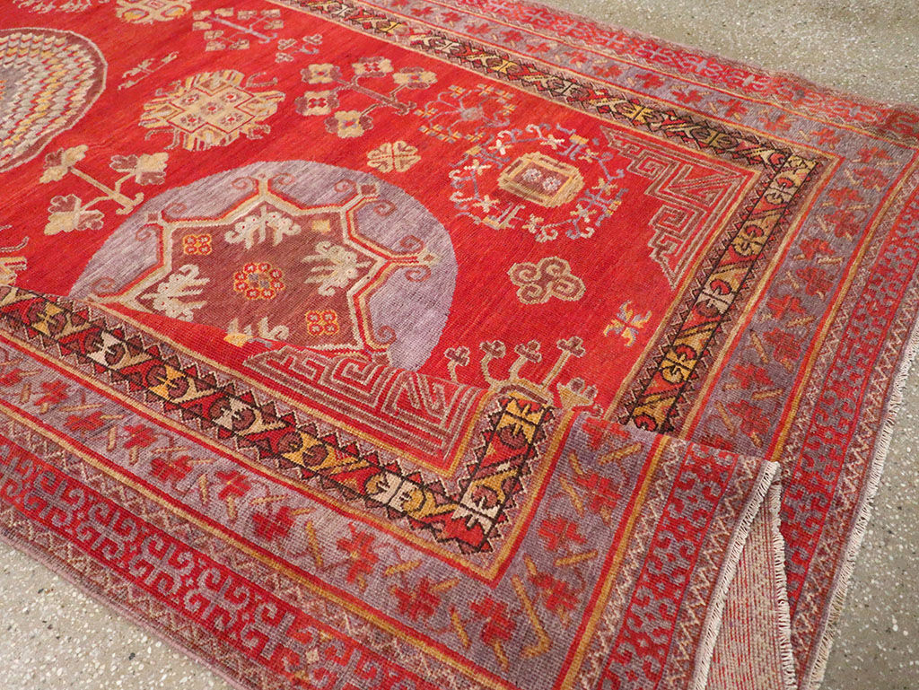 Antique East Turkestan Khotan Gallery Carpet, No.29616 - Gsblank