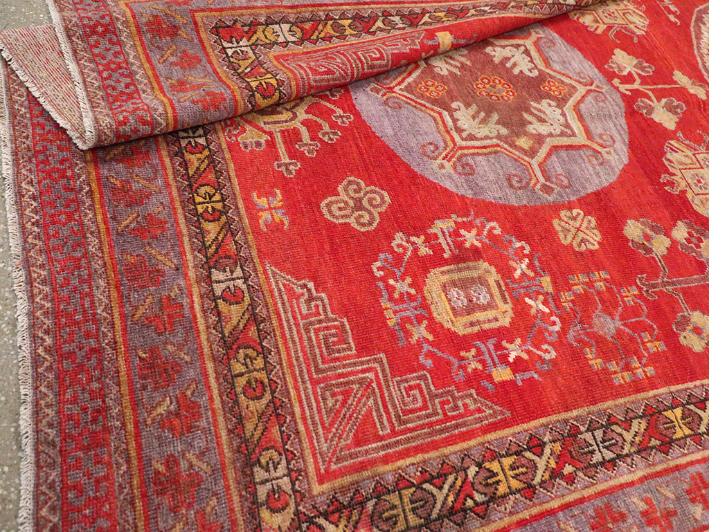 Antique East Turkestan Khotan Gallery Carpet, No.29616 - Gsblank