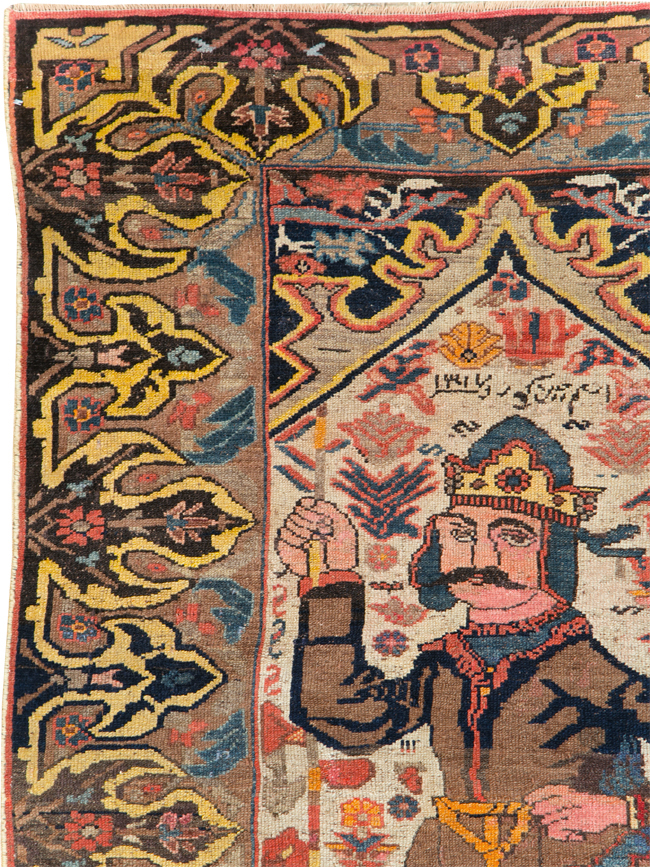 Antique Persian Kurdish Rug, No.29621 - Gsblank