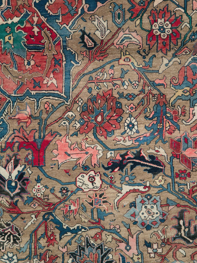 Antique Persian Bidjar Wagireh Sampler Rug, No.29627 - Gsblank