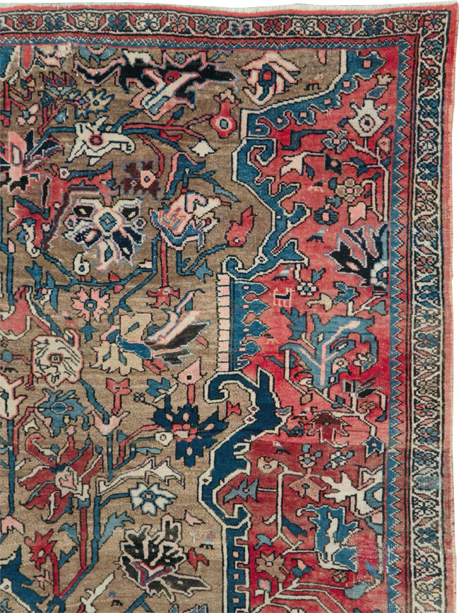 Antique Persian Bidjar Wagireh Sampler Rug, No.29627 - Gsblank
