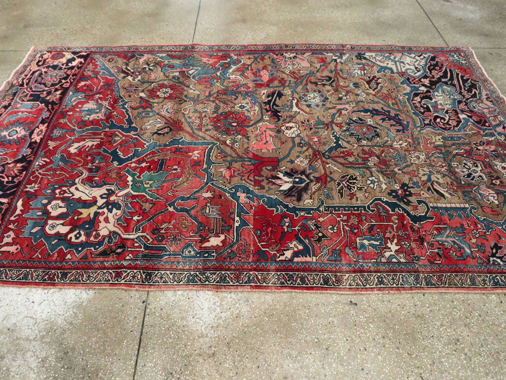 Antique Persian Bidjar Wagireh Sampler Rug, No.29627 - Gsblank