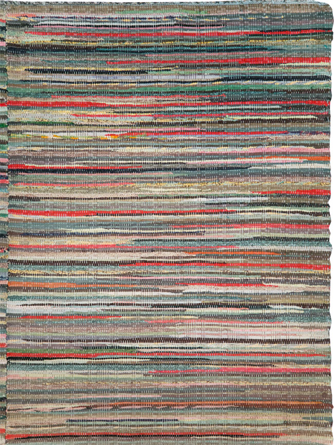 Vintage Rag Rug, No.29628 - Gsblank