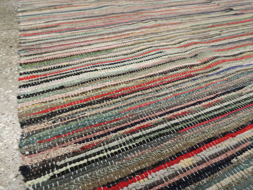 Vintage Rag Rug, No.29628 - Gsblank