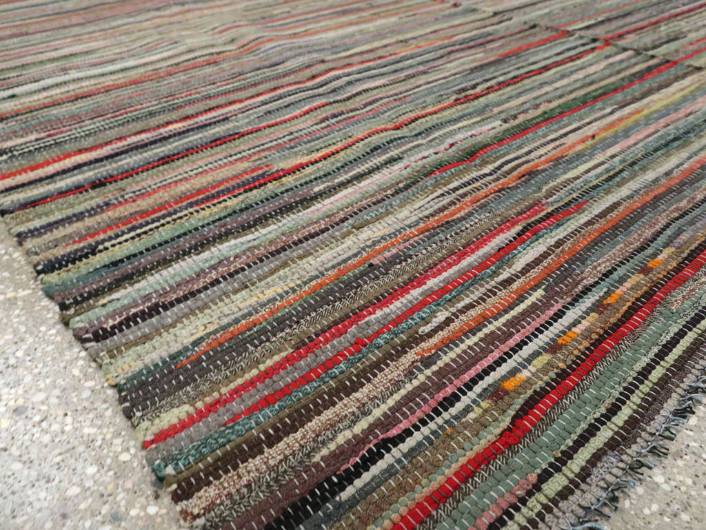 Vintage Rag Rug, No.29628 - Gsblank