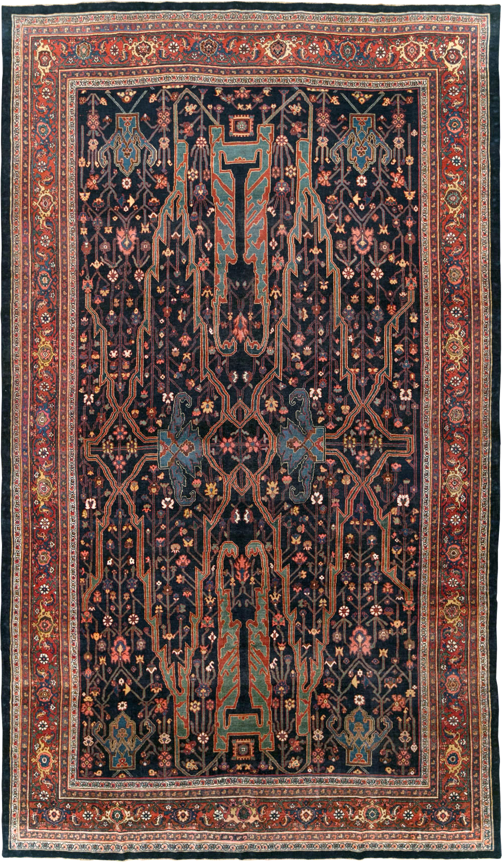 Antique Persian Bidjar Carpet, No.29636 - Gsblank