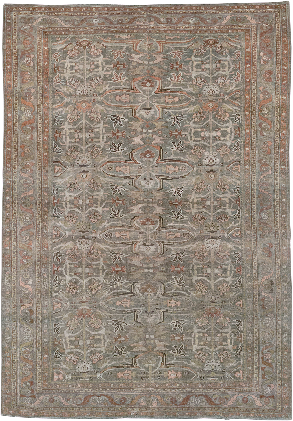 Antique Persian Bidjar Accent Carpet, No.29638 - Gsblank