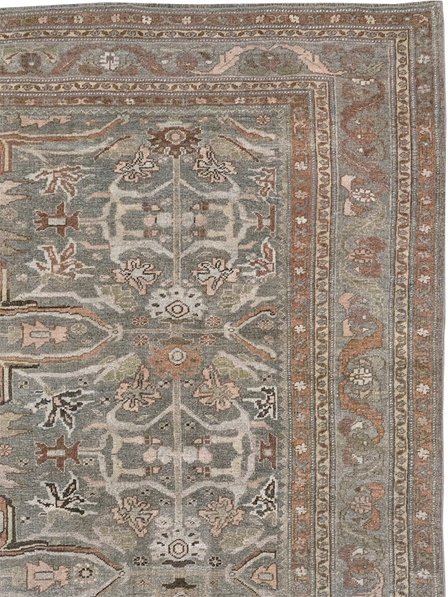 Antique Persian Bidjar Accent Carpet, No.29638 - Gsblank