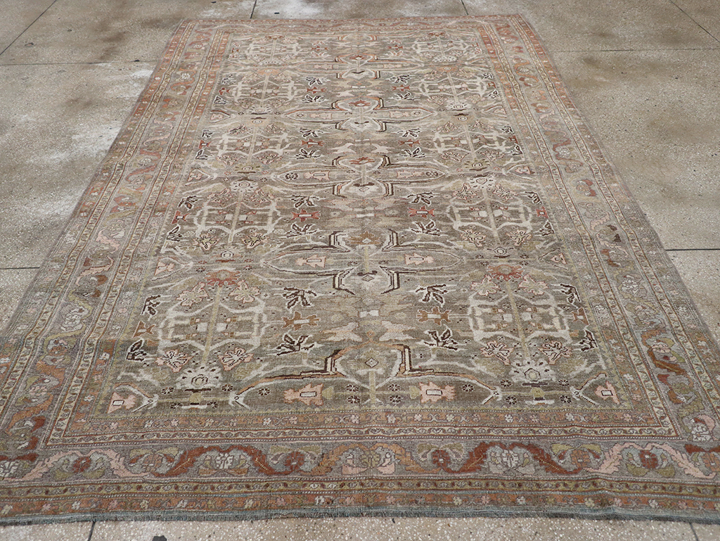 Antique Persian Bidjar Accent Carpet, No.29638 - Gsblank