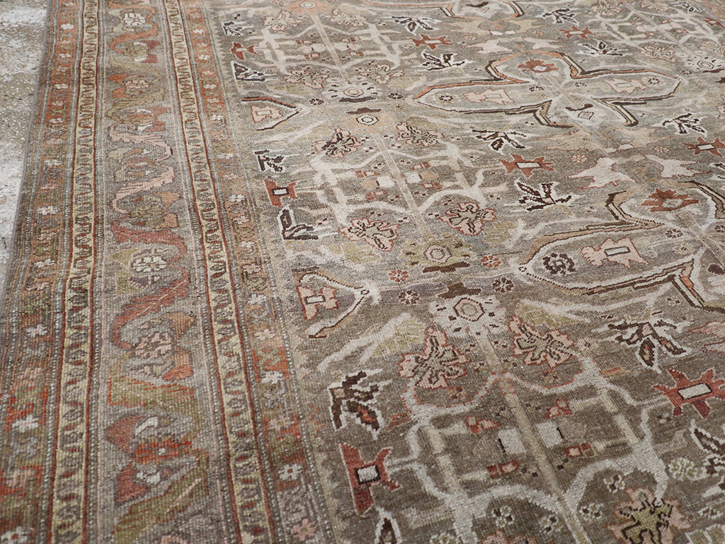 Antique Persian Bidjar Accent Carpet, No.29638 - Gsblank