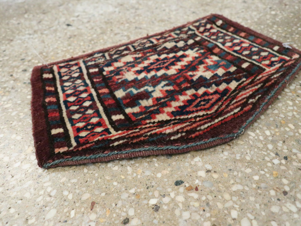 Vintage Central Asian Yamoud Turkoman Throw Rug (Pair: 1 of 2), No.29641 - Gsblank