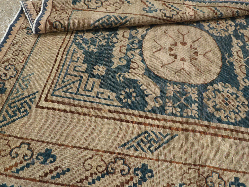 Antique East Turkestan Khotan Gallery Rug, No.29647 - Gsblank