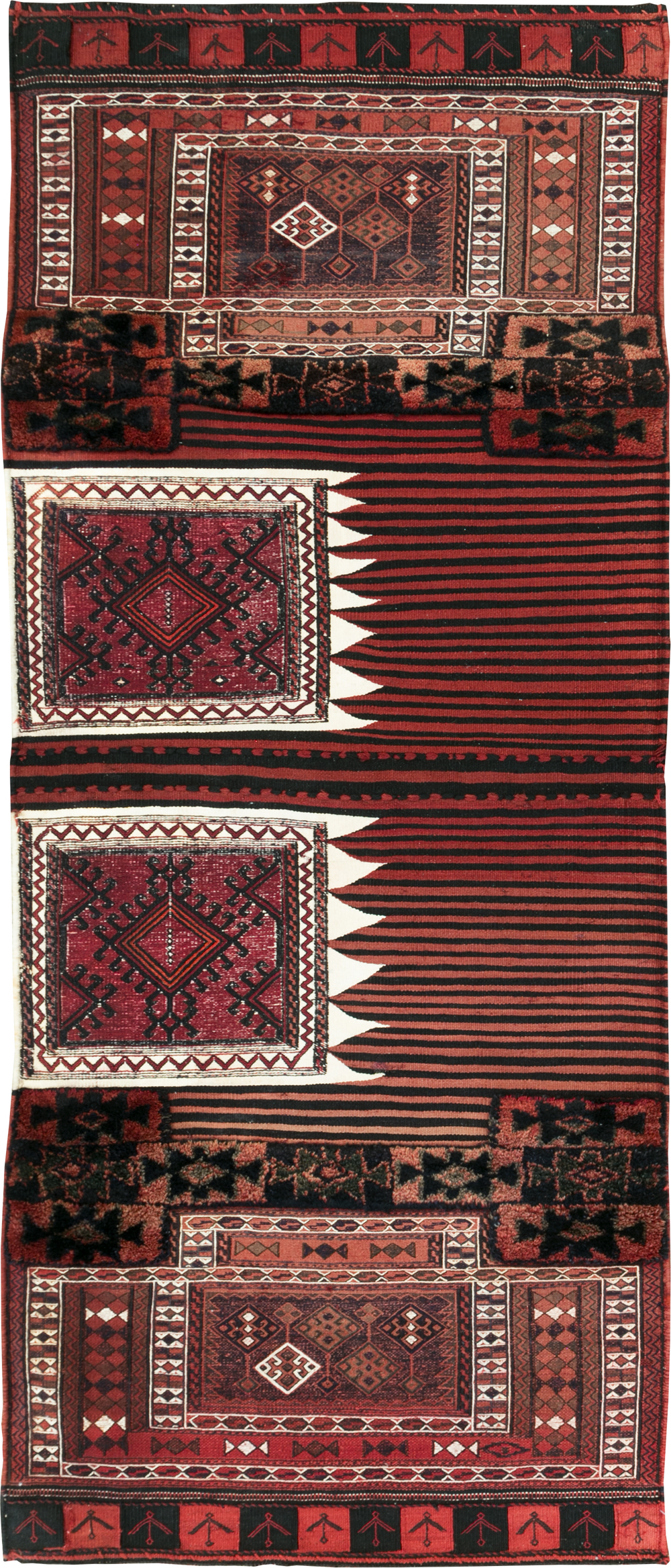 Vintage Persian Chaharmahal Bakhtiari Tacheh Flatweave Kilim , No.29648 - Gsblank