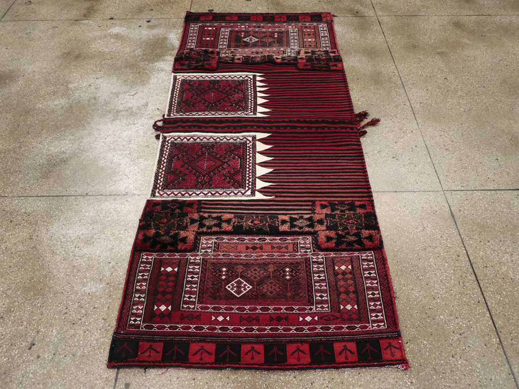 Vintage Persian Chaharmahal Bakhtiari Tacheh Flatweave Kilim , No.29648 - Gsblank