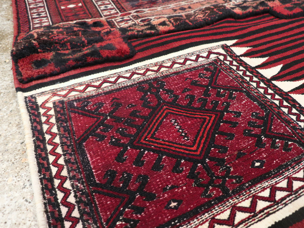 Vintage Persian Chaharmahal Bakhtiari Tacheh Flatweave Kilim , No.29648 - Gsblank