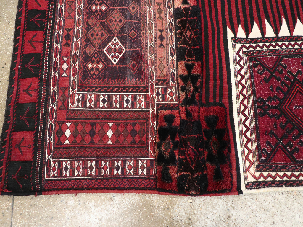 Vintage Persian Chaharmahal Bakhtiari Tacheh Flatweave Kilim , No.29648 - Gsblank