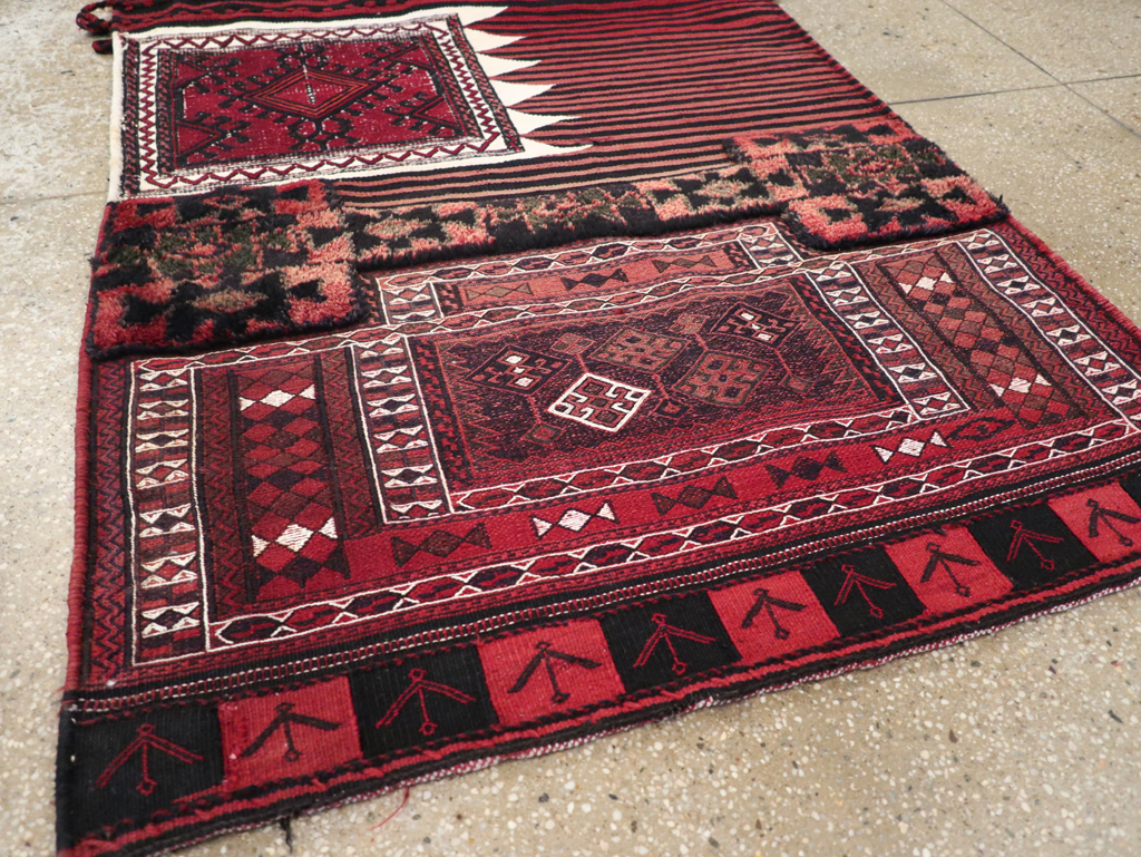 Vintage Persian Chaharmahal Bakhtiari Tacheh Flatweave Kilim , No.29648 - Gsblank