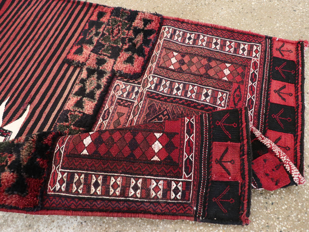 Vintage Persian Chaharmahal Bakhtiari Tacheh Flatweave Kilim , No.29648 - Gsblank
