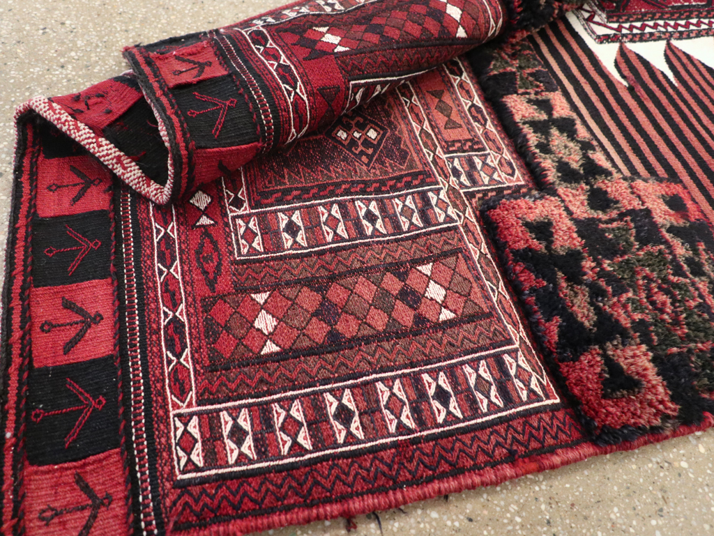 Vintage Persian Chaharmahal Bakhtiari Tacheh Flatweave Kilim , No.29648 - Gsblank
